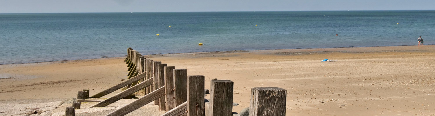 Long Sandy beach on the Ile Noirmoutier
